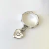 Anello Argento Vintage con Cuore Pendente