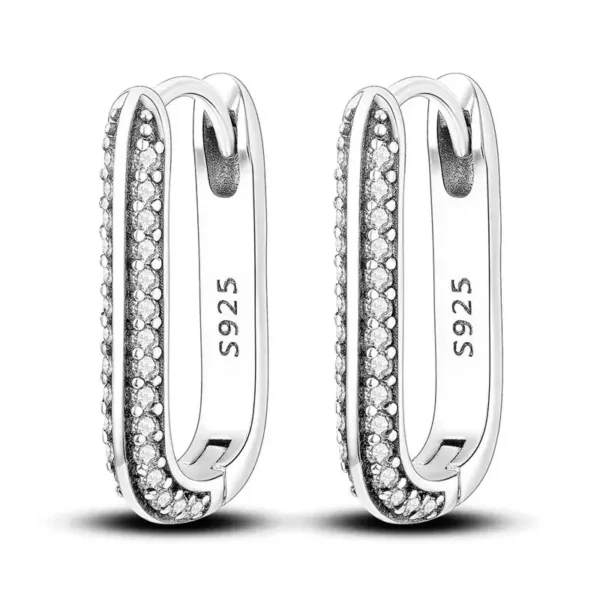 Duo Shine Duo Shine – Orecchini doppi in argento 925 con zirconi