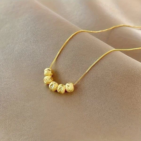 Collana Eleganza Dorata con Perle Collana Eleganza Dorata con Perle