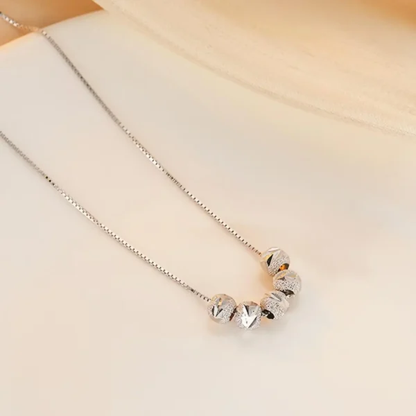 Collana Eleganza Dorata con Perle silver2 (1) Collana Eleganza Dorata con Perle