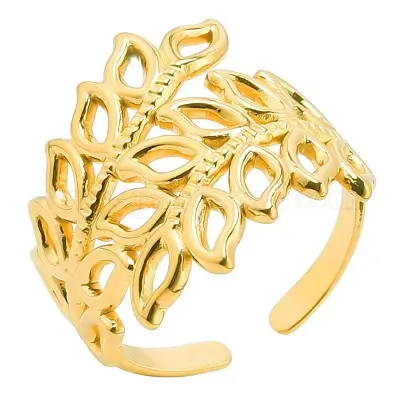 Anello Foglie Intrecciate Gold Anello Foglie Intrecciate Gold