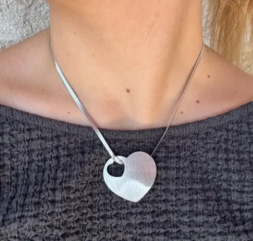 Collana grande cuore